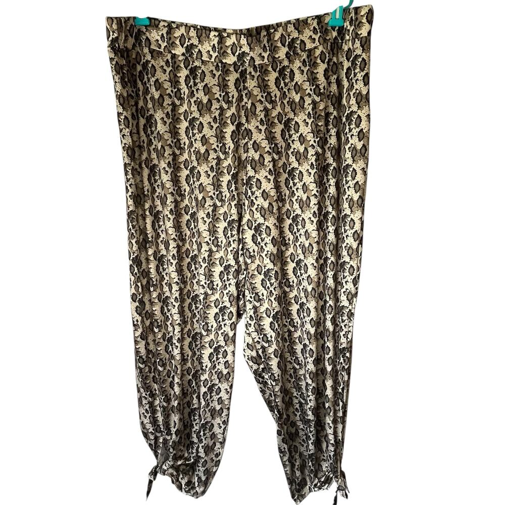 Kate & Mallory Brown / Black Patterned Pants Size 3X